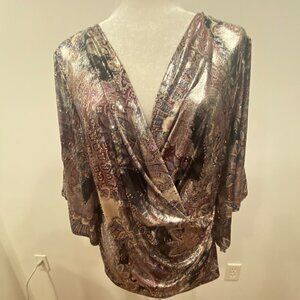 DB Established 1962 Metallic Blouse  - Size XL